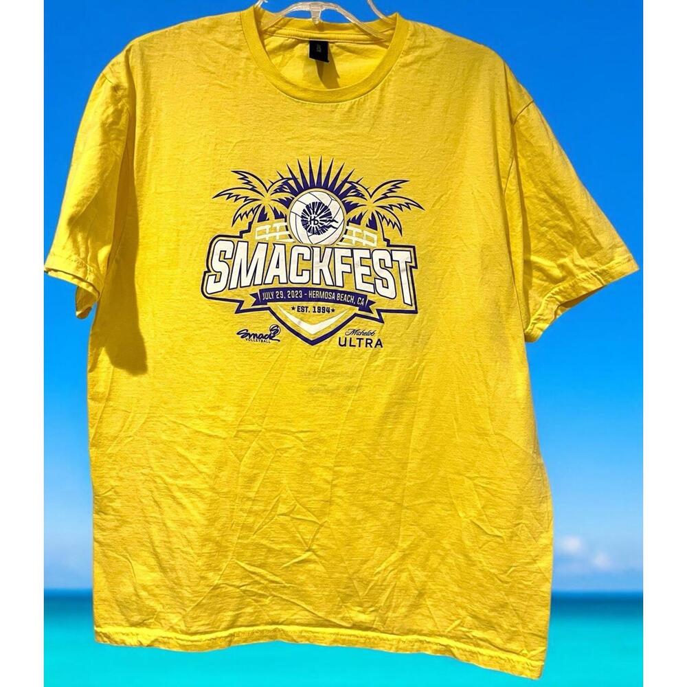 2023 SMACKFEST BEACH Volleyball Tournament Hermosa Beach T-Shirt Size Lg